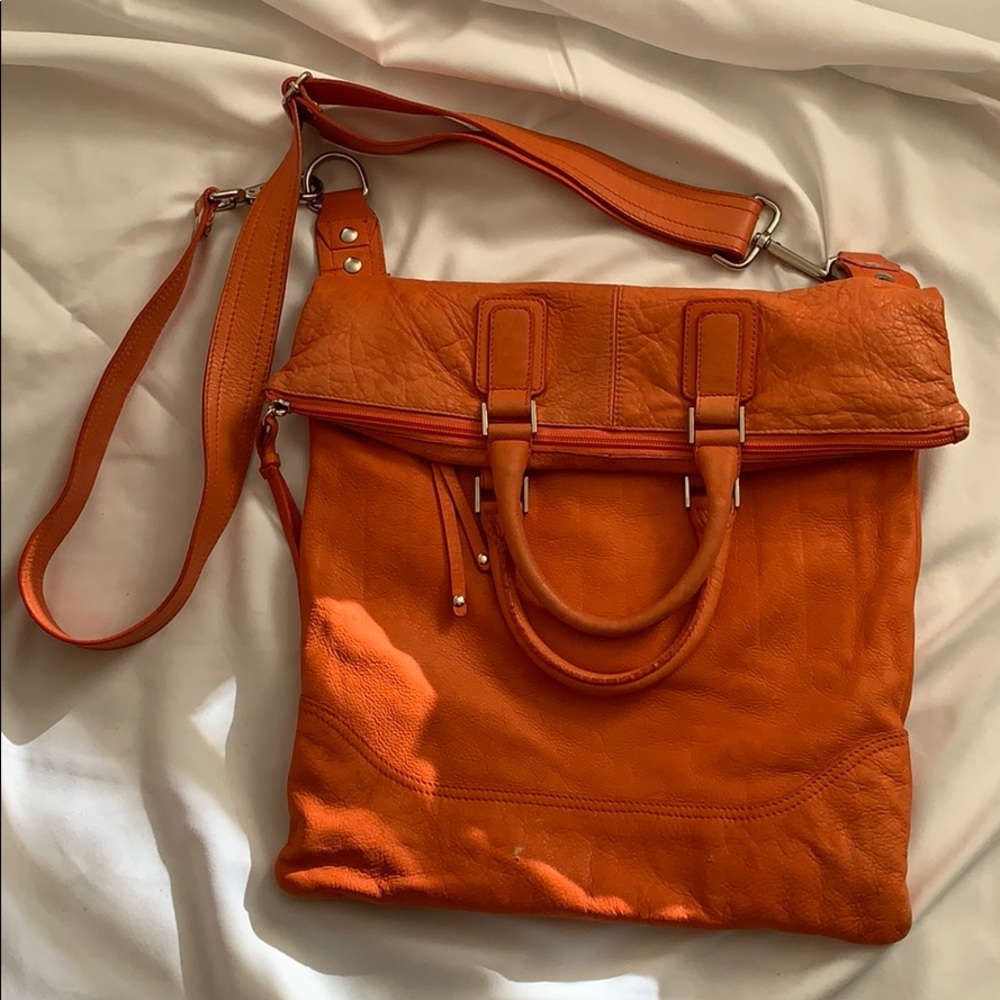 Italian Made Leather Cross Body Bag
